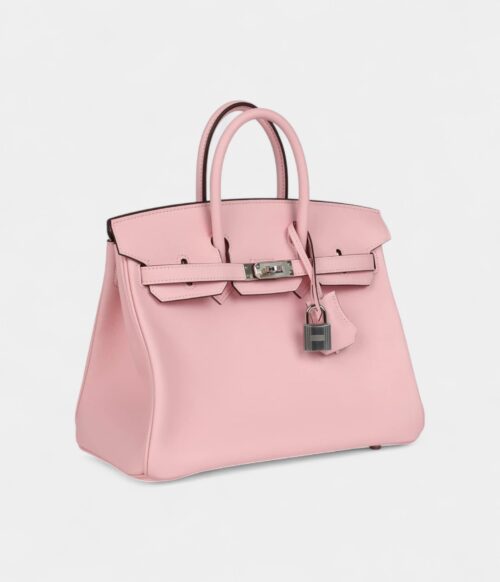 Hermès Birkin 25 Rose Sakura Swift Palladium Hardware