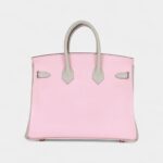Hermès Birkin 25 Rose Sakura and Gris Perle Chevre Mysore Rose Gold Hardware