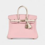 Hermès Birkin 25 Rose Sakura and Nata Swift Permabrass Hardware