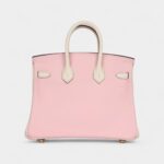 Hermès Birkin 25 Rose Sakura and Nata Swift Permabrass Hardware