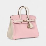 Hermès Birkin 25 Rose Sakura and Nata Swift Permabrass Hardware
