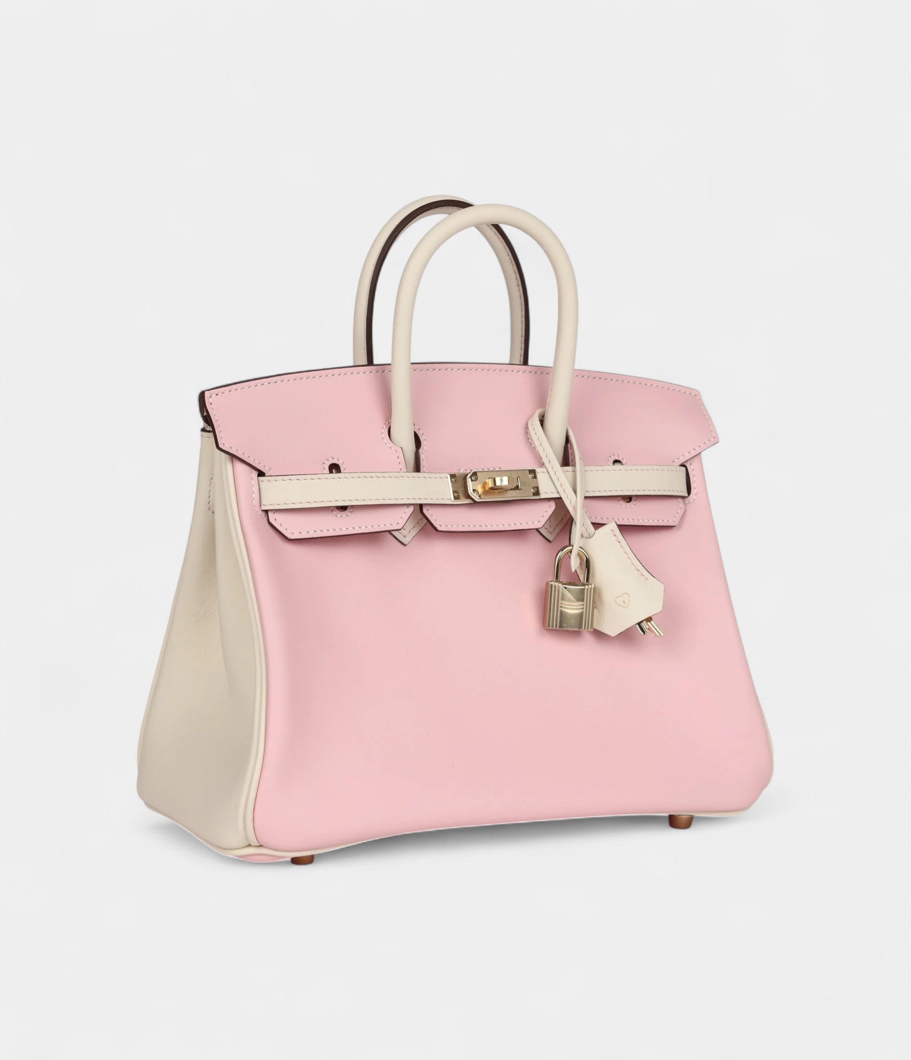 Hermès Birkin 25 Rose Sakura and Nata Swift Permabrass Hardware