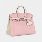 Hermès Birkin 25 Rose Sakura and Nata Swift Brushed Gold Hardware