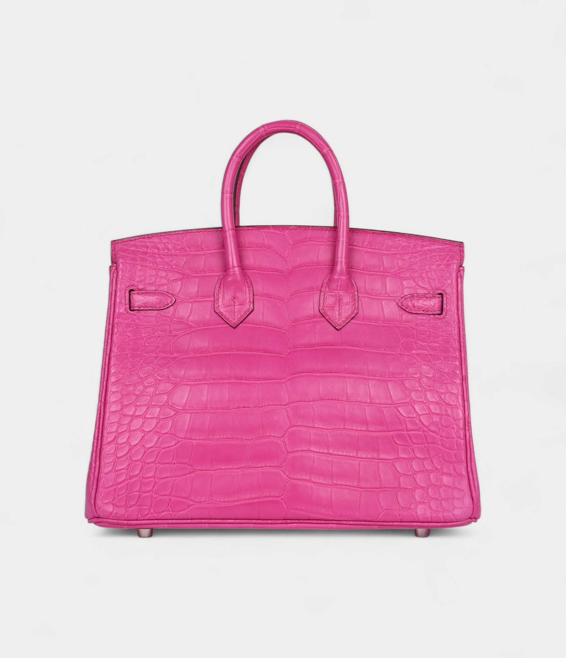 HermesBirkin25RoseShockingMatteAlligatorPalladiumHardware_2.jpg Hermès Birkin 25 Rose Shocking Matte Alligator Palladium Hardware