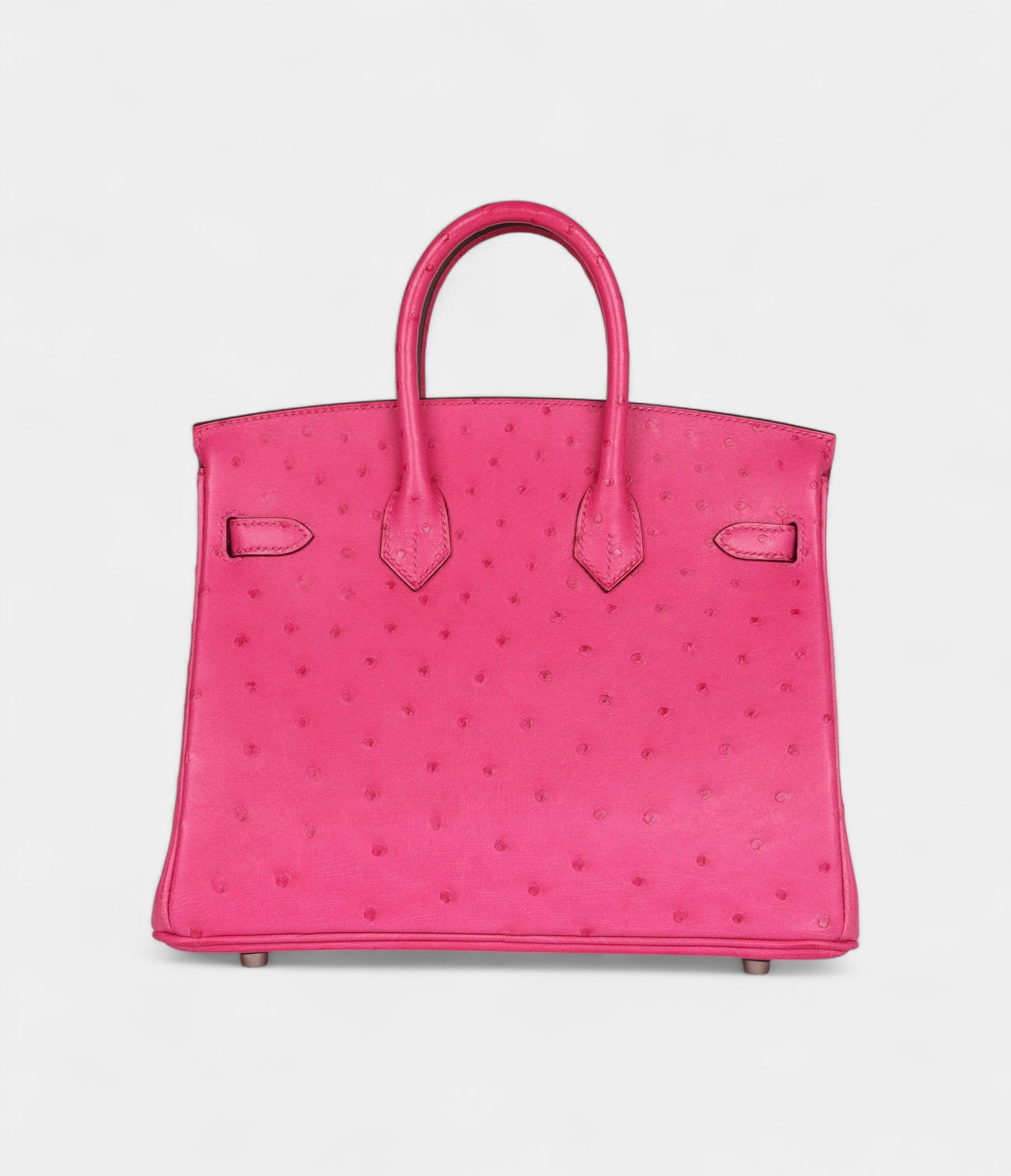 Hermès Birkin 25 Rose Tyrien Ostrich Palladium Hardware