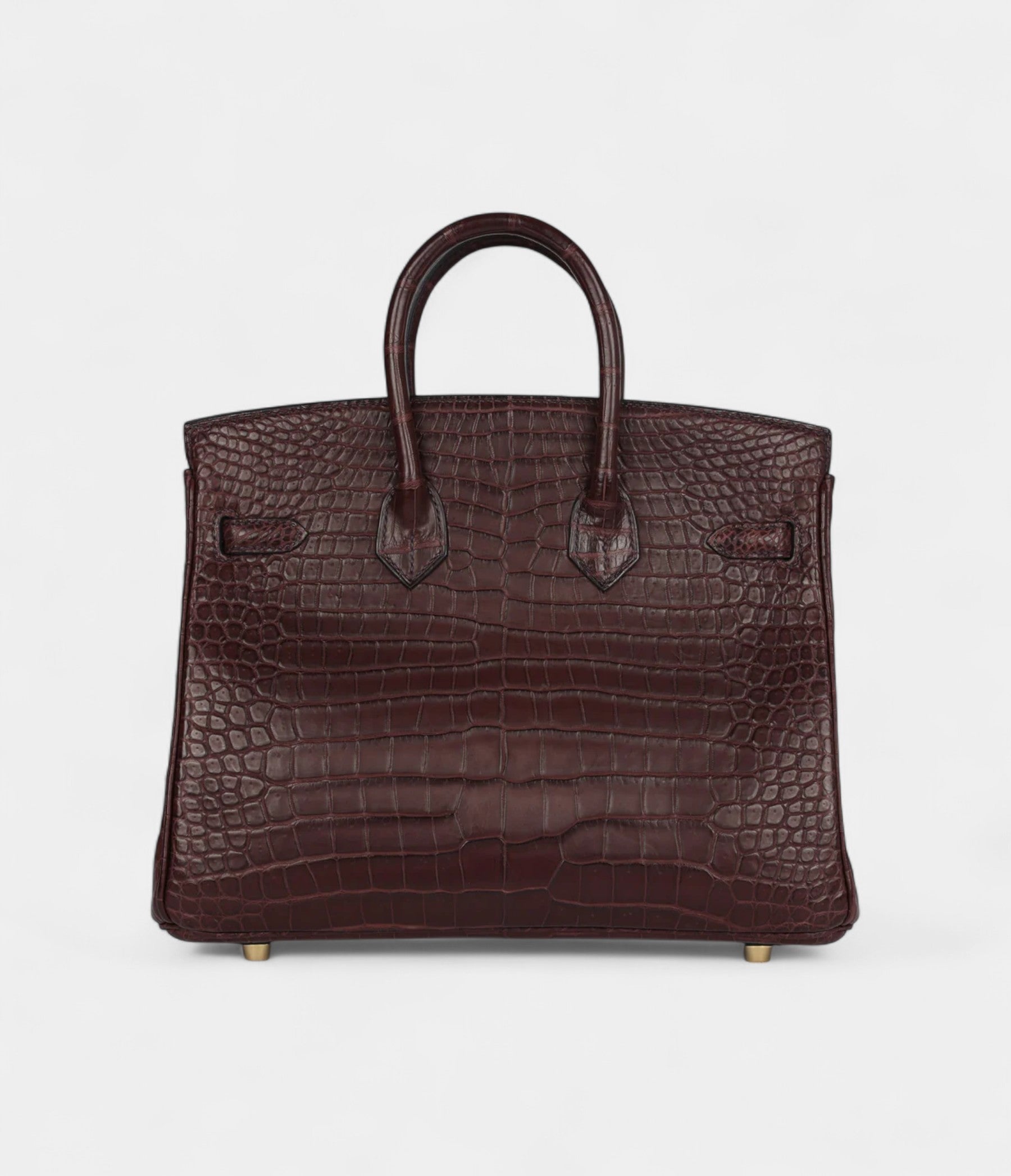 HermesBirkin25RougeSellierMattePorosusCrocodileGoldHardware_5.jpg Hermès Birkin 25 Rouge Sellier Matte Porosus Crocodile Gold Hardware