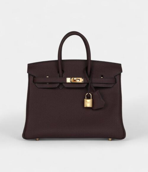 Hermès Birkin 25 Rouge Sellier Togo Gold Hardware