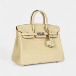 Hermès Birkin 25 Vanille Matte Alligator Palladium Hardware