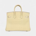 Hermès Birkin 25 Vanille Matte Alligator Palladium Hardware