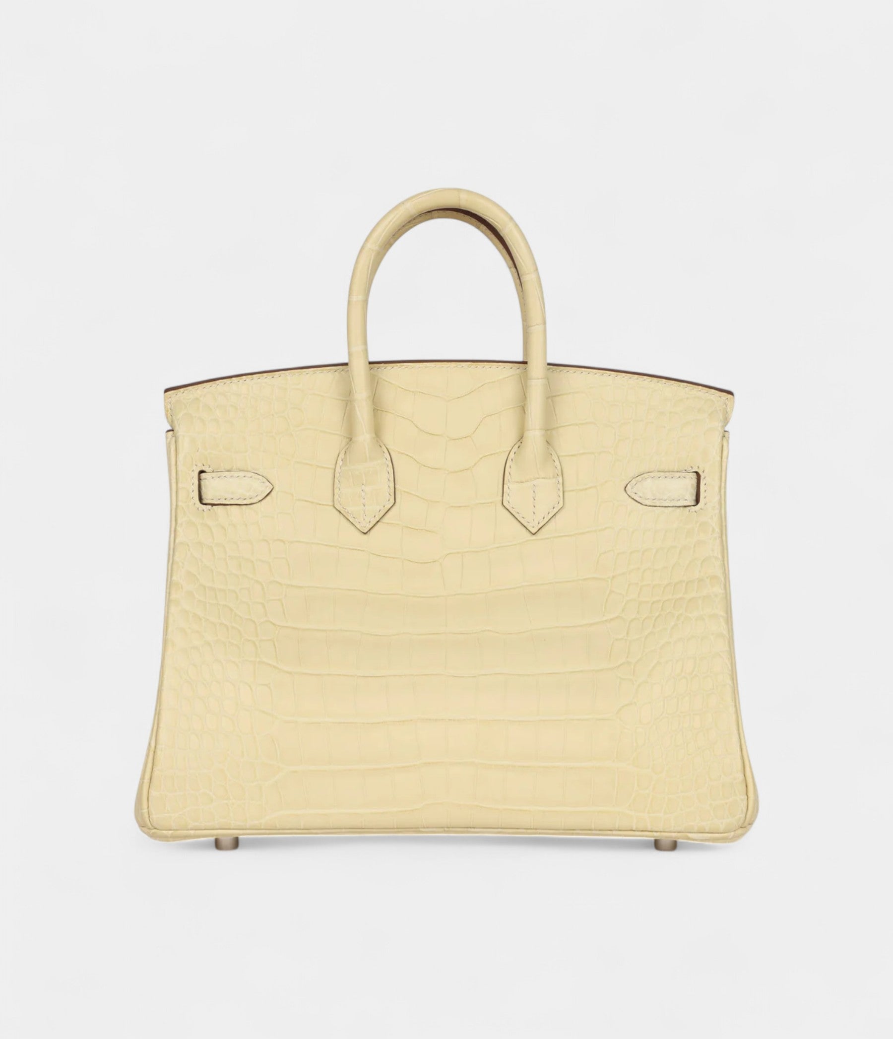 Hermès Birkin 25 Vanille Matte Alligator Palladium Hardware