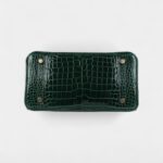 Hermès Birkin 25 Vert Fonce Shiny Porous Crocodile Gold Hardware