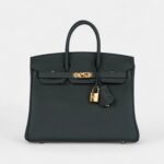 Hermès Birkin 25 Vert Fonce Togo Gold Hardware