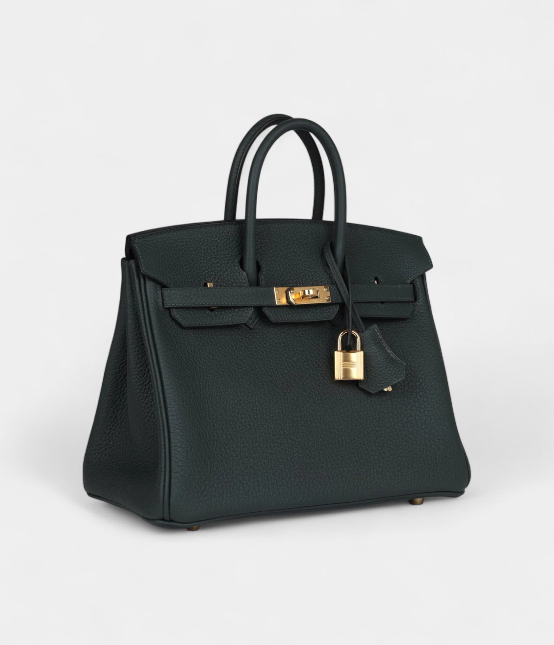 Hermès Birkin 25 Vert Fonce Togo Gold Hardware