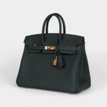 Hermès Birkin 25 Vert Fonce Togo Gold Hardware