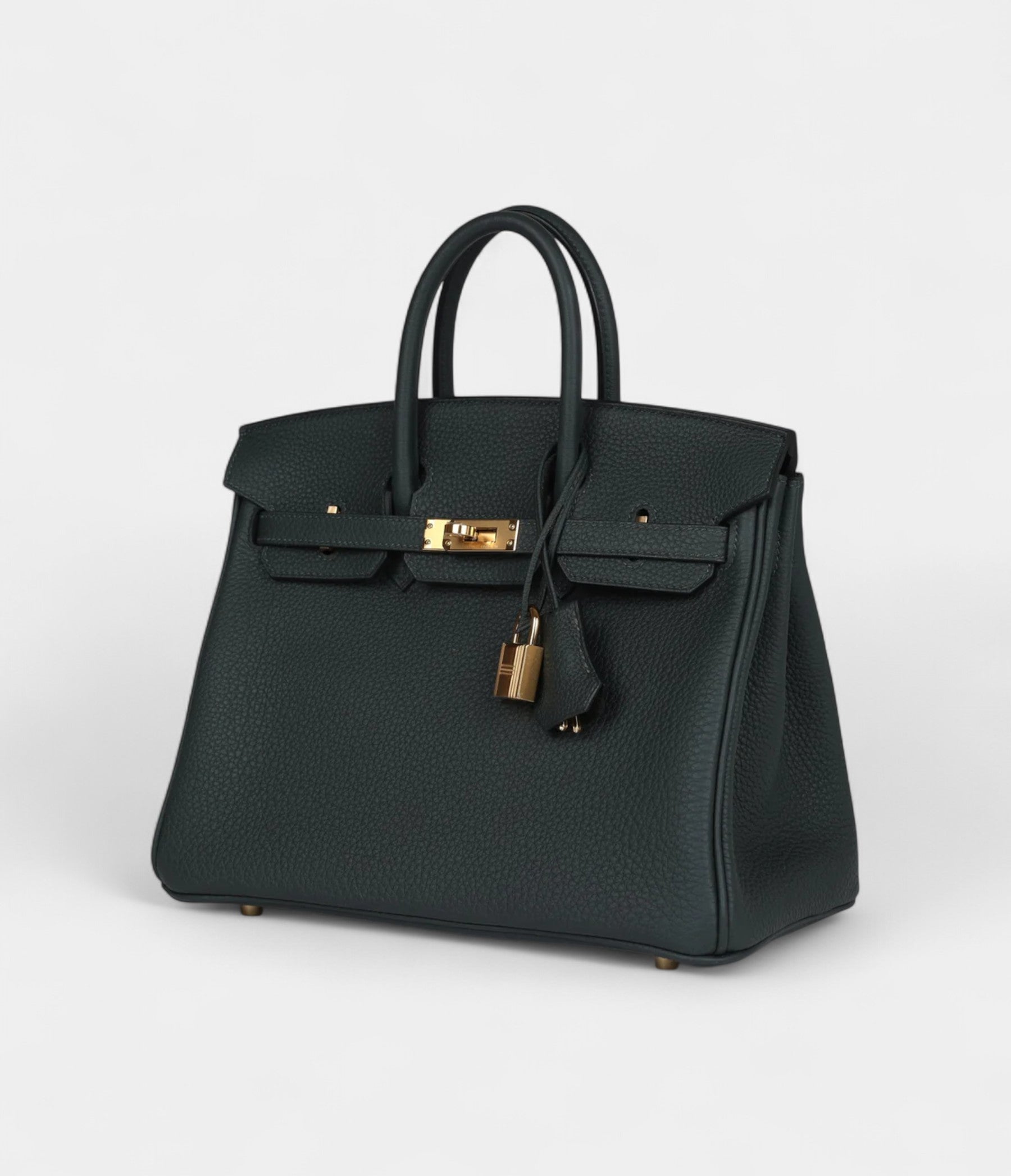 Hermès Birkin 25 Vert Fonce Togo Gold Hardware