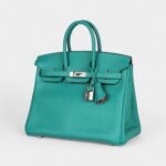 Hermès Birkin 25 Vert Verone Verso Novillo Palladium Hardware