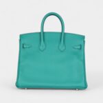 Hermès Birkin 25 Vert Verone Verso Novillo Palladium Hardware