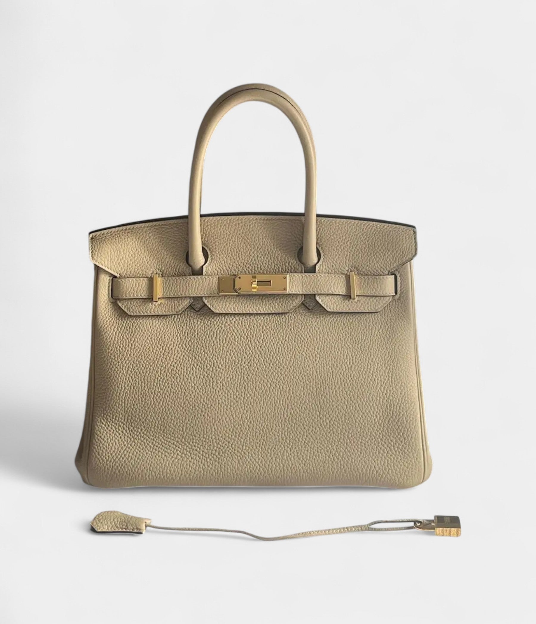 Hermès Birkin 30 Beige Leather Handbag A Timeless Icon in a Versatile Hue