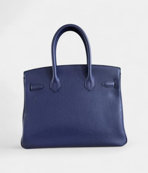 Hermès Birkin 30 Blue Leather Tote Effortless Chic in a Cool, Sophisticated Tone