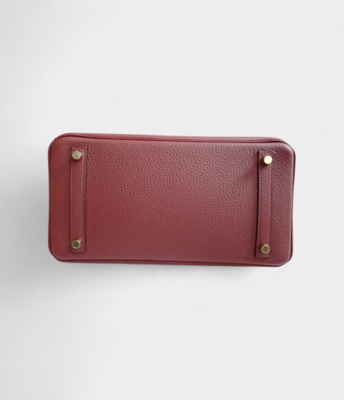Hermès Birkin 30 Burgundy Leather Handbag Deep Elegance in a Rich, Regal Hue