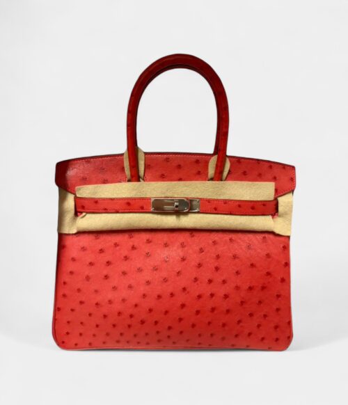 Hermès Birkin 30 Exotic Elegance in Ostrich Leather