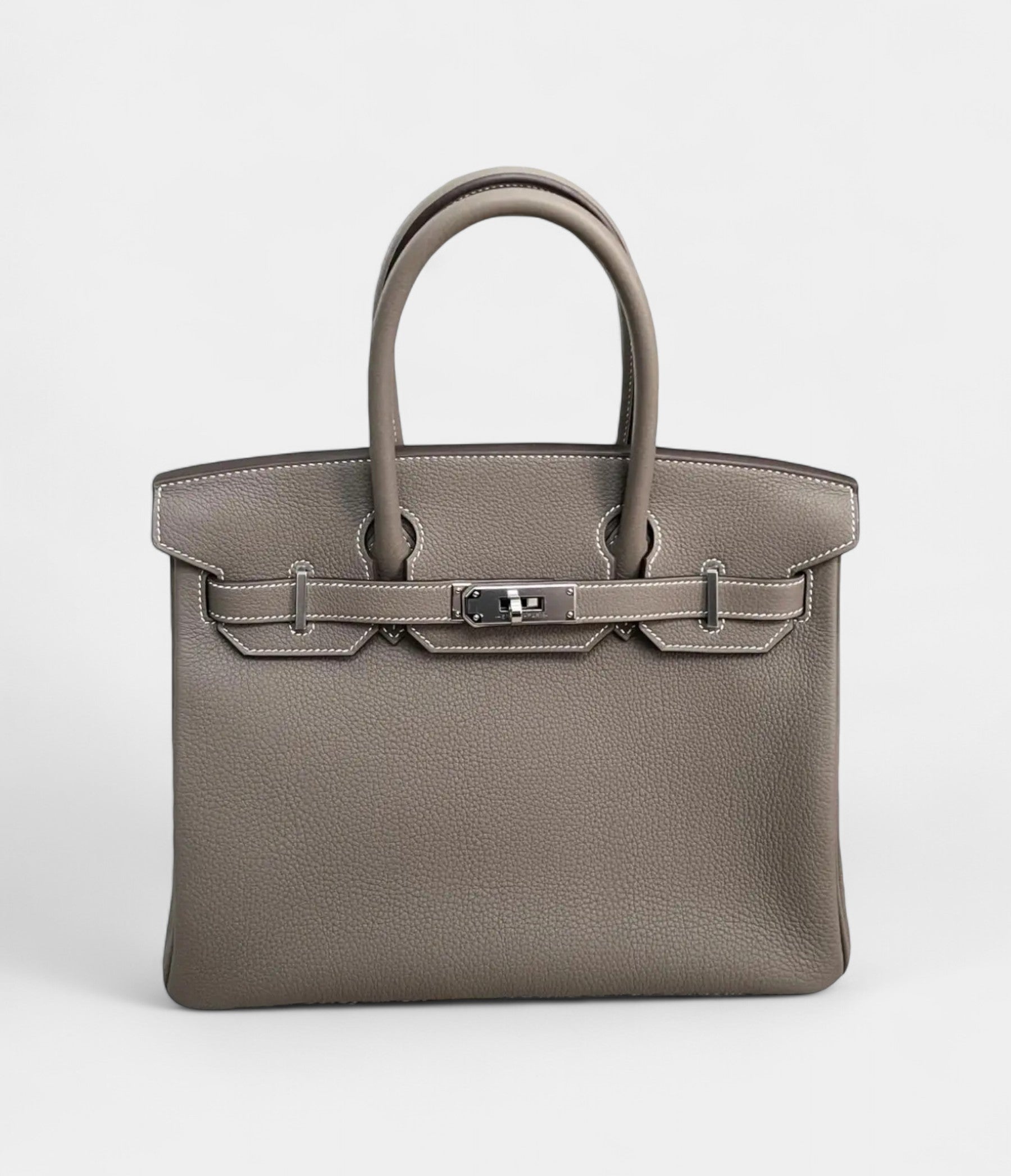 Hermès Birkin 30 Grey Leather Handbag A Timeless Classic of Luxury