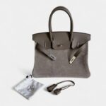 Hermès Birkin 30 Grey Suede Handbag Understated Luxury in a Rare Texture