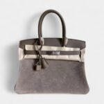 Hermès Birkin 30 Grey Suede Handbag Understated Luxury in a Rare Texture