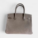 Hermès Birkin 30 Grey Suede Handbag Understated Luxury in a Rare Texture