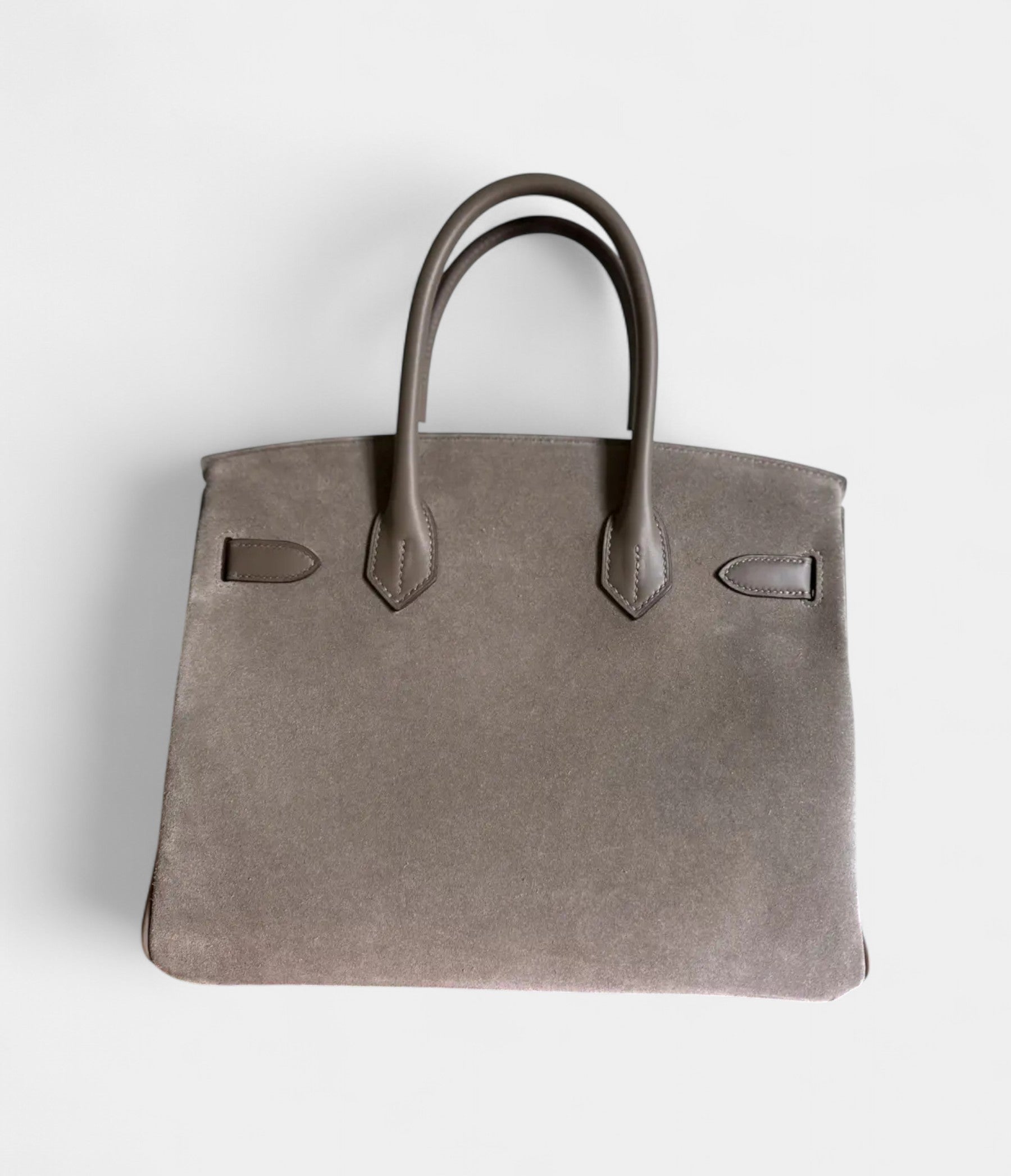 HermesBirkin30GreySuedeHandbag_UnderstatedLuxuryinaRareTexture_6_-Photoroom.jpg Hermès Birkin 30 Grey Suede Handbag Understated Luxury in a Rare Texture