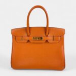 Hermès Birkin 30 Orange Leather Handbag A Bold Classic in Signature Color