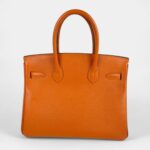 Hermès Birkin 30 Orange Leather Handbag A Bold Classic in Signature Color