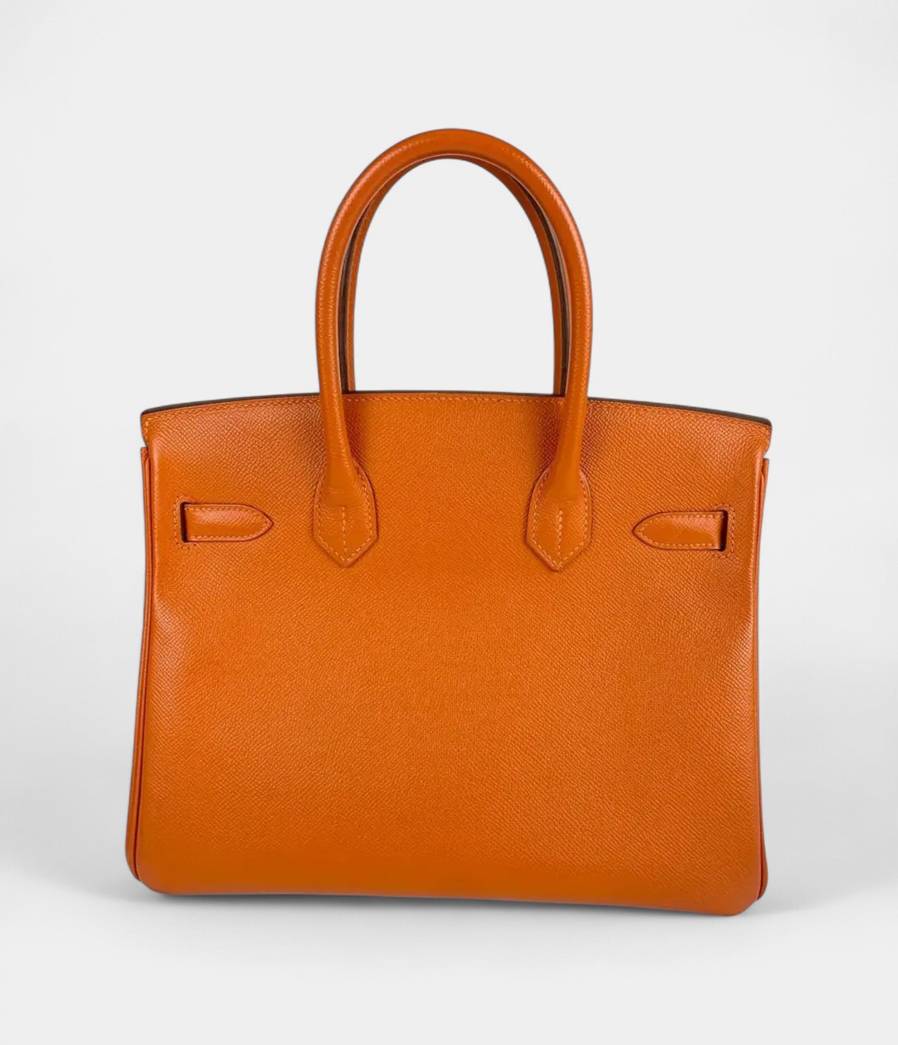Hermès Birkin 30 Orange Leather Handbag A Bold Classic in Signature Color
