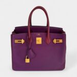 Hermès Birkin 30 Purple Leather Handbag Bold Luxury in a Striking Hue