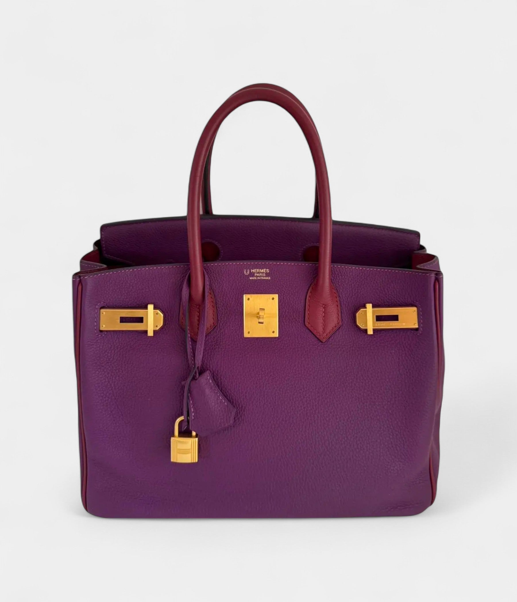Hermès Birkin 30 Purple Leather Handbag Bold Luxury in a Striking Hue