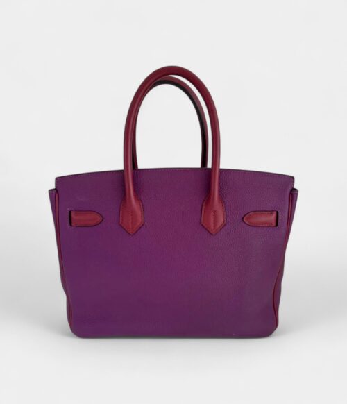 Hermès Birkin 30 Purple Leather Handbag Bold Luxury in a Striking Hue