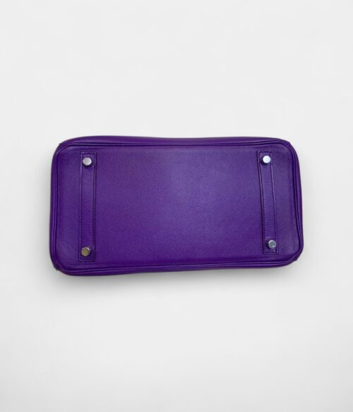 Hermès Birkin 30 Purple Leather Handbag A Timeless Icon in a Captivating Hue