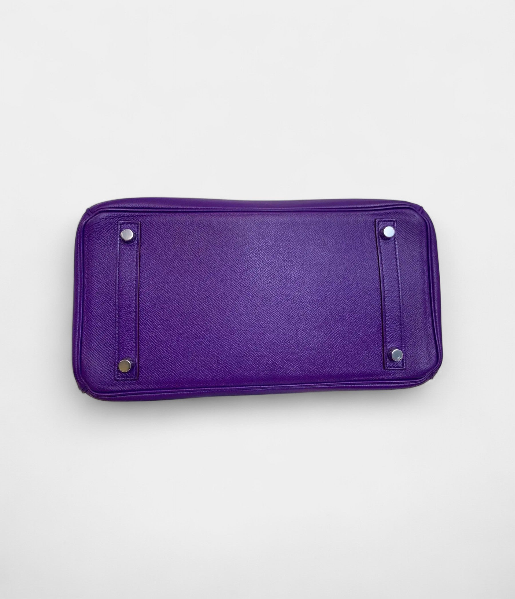 Hermès Birkin 30 Purple Leather Handbag A Timeless Icon in a Captivating Hue