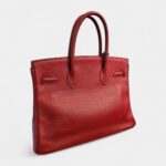 Hermès Birkin 30 Red Leather Handbag A Timeless Icon of Luxury