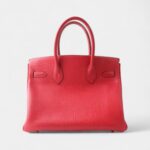 Hermès Birkin 30 Red Leather Handbag A Timeless Icon of Luxury
