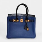 Hermes Birkin 30 Touch Blue Sapphire Handbag