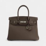 Hermès Birkin 30 Retourne in Gris Etain Epsom Leather Bag