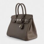 Hermès Birkin 30 Retourne in Gris Etain Epsom Leather Bag