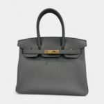 Hermes Birkin 30 gris etain goldware