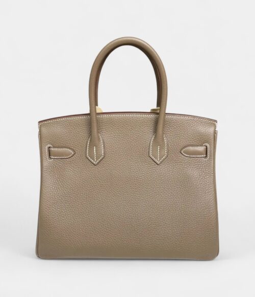 Hermes Birkin 30 in Etoupe, Togo leather with Gold Hardware
