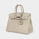 Hermès Birkin 35 Beton Matte Alligator Palladium Light Brown Hardware