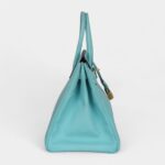 Hermès Birkin 35 Bleu Atoll Epsom Gold Hardware