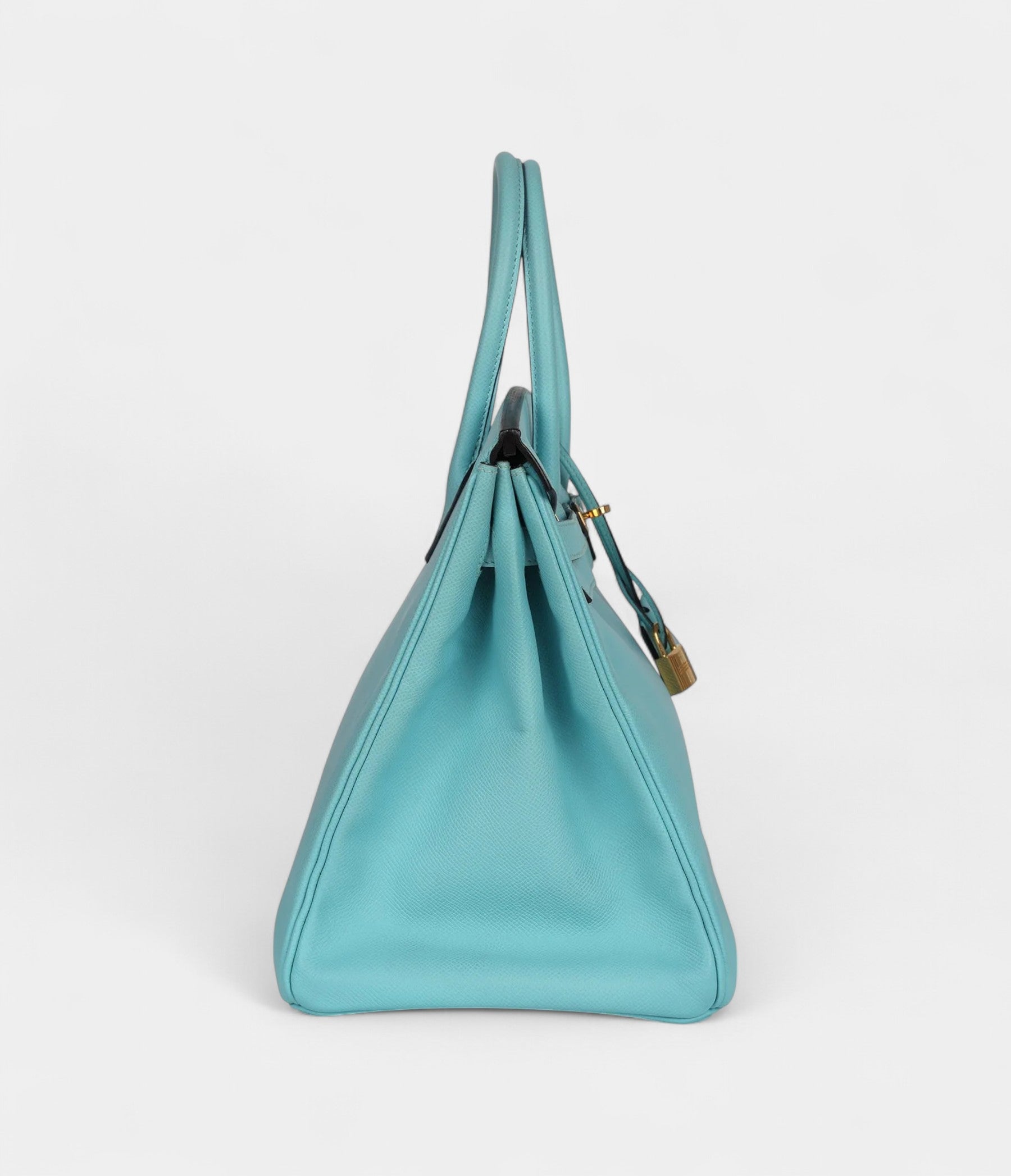 Hermès Birkin 35 Bleu Atoll Epsom Gold Hardware
