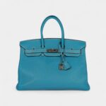 Hermès Birkin 35 Blue Jean Togo Palladium Hardware