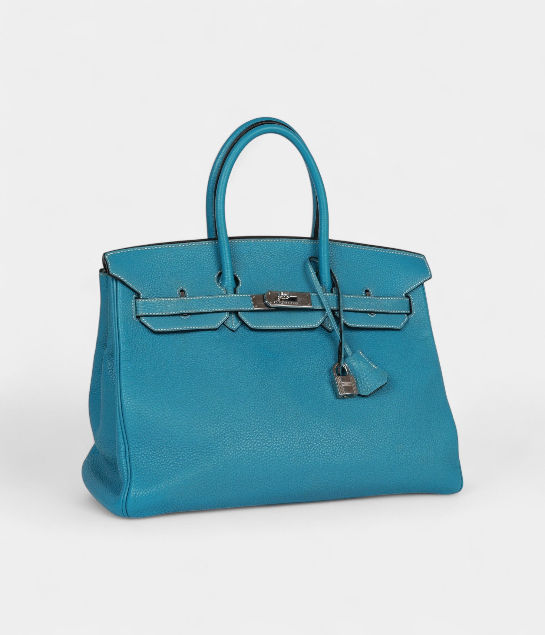 Hermès Birkin 35 Blue Jean Togo Palladium Hardware